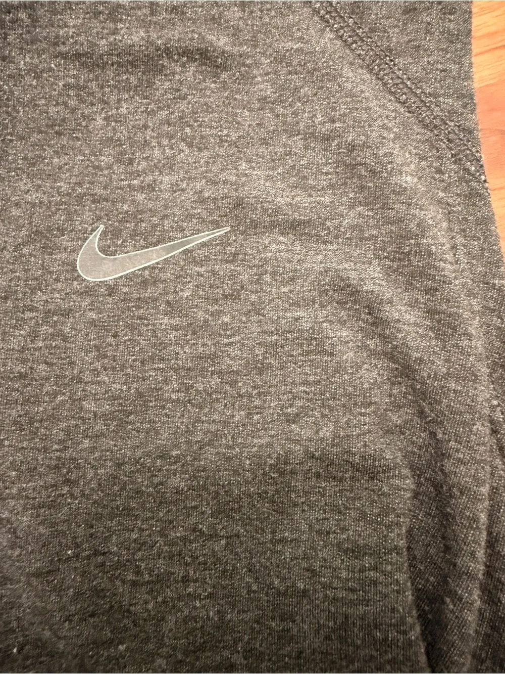 Nike Dri-Fit Gray Sleeveless Hooded Half-Zip Pullover